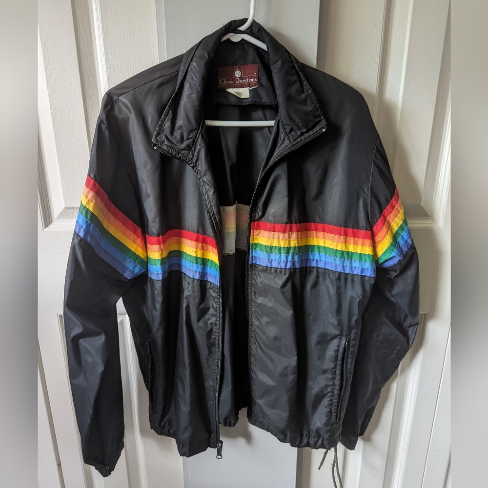 Vintage Rainbow Wind Breaker